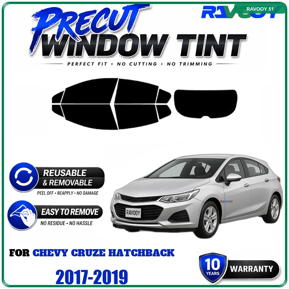 RAVOOY Precut Window Tint, Reu - Air Bubble Remover review and price